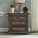 Liberty Furniture Big Valley Bedside Chest w/ Charging Station in Brownstone - Furniture 4 Less (Jacksonville, NC)
