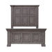 Liberty Furniture Big Valley King Mansion Panel Bed in Graystone - Furniture 4 Less (Jacksonville, NC)