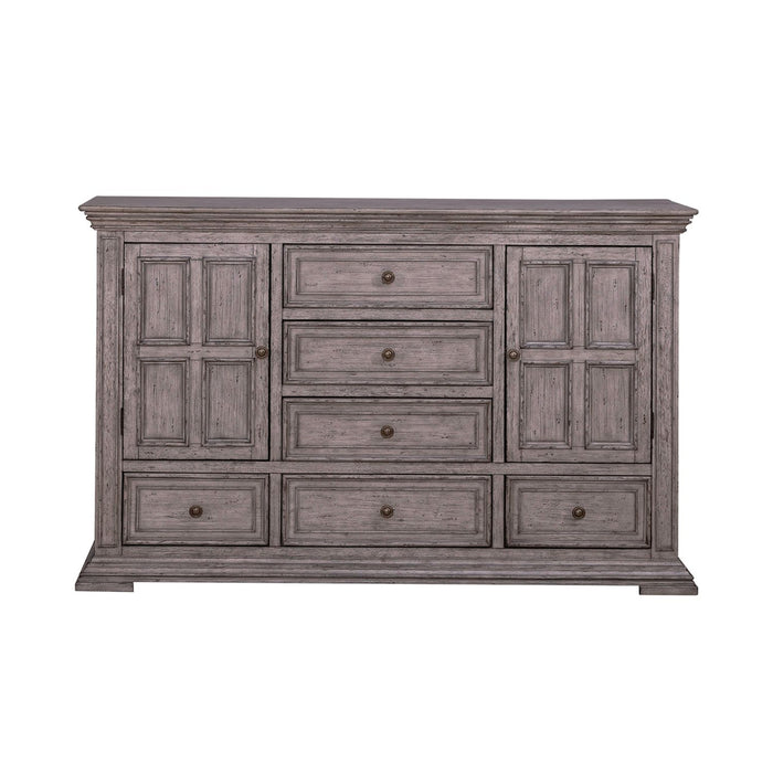 Liberty Furniture Big Valley Dresser in Graystone - Furniture 4 Less (Jacksonville, NC)