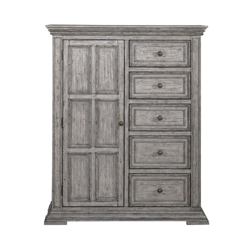 Liberty Furniture Big Valley Door Chest in Graystone - Furniture 4 Less (Jacksonville, NC)