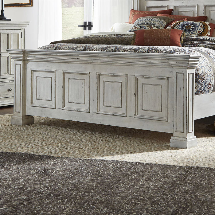 Liberty Furniture Big Valley Cal King Panel Bed in Whitestone - Furniture 4 Less (Jacksonville, NC)