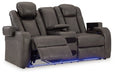 Fyne-Dyme Power Reclining Loveseat with Console - Furniture 4 Less (Jacksonville, NC)