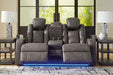 Fyne-Dyme Power Reclining Loveseat with Console - Furniture 4 Less (Jacksonville, NC)