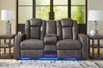 Fyne-Dyme Power Reclining Loveseat with Console - Furniture 4 Less (Jacksonville, NC)