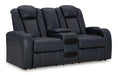 Fyne-Dyme Power Reclining Loveseat with Console - Furniture 4 Less (Jacksonville, NC)
