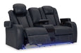 Fyne-Dyme Power Reclining Loveseat with Console - Furniture 4 Less (Jacksonville, NC)