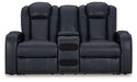 Fyne-Dyme Power Reclining Loveseat with Console - Furniture 4 Less (Jacksonville, NC)