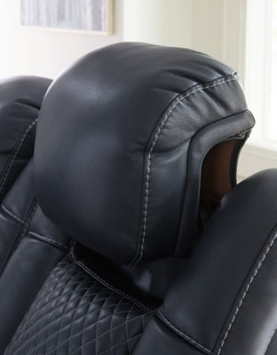 Fyne-Dyme Power Reclining Loveseat with Console - Furniture 4 Less (Jacksonville, NC)