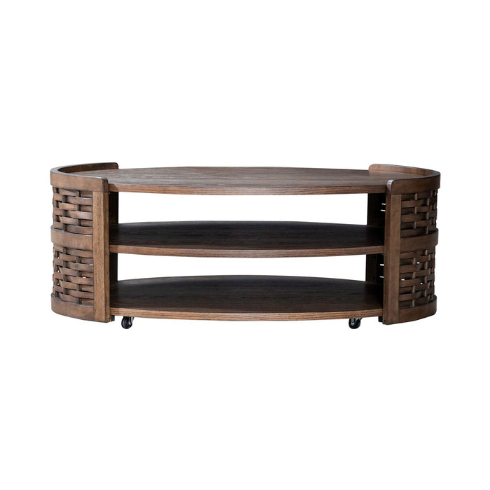 Warren Park Oval Cocktail Table - Furniture 4 Less (Jacksonville, NC)