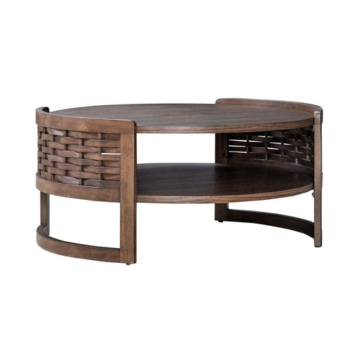 Warren Park Round Cocktail Table - Furniture 4 Less (Jacksonville, NC)