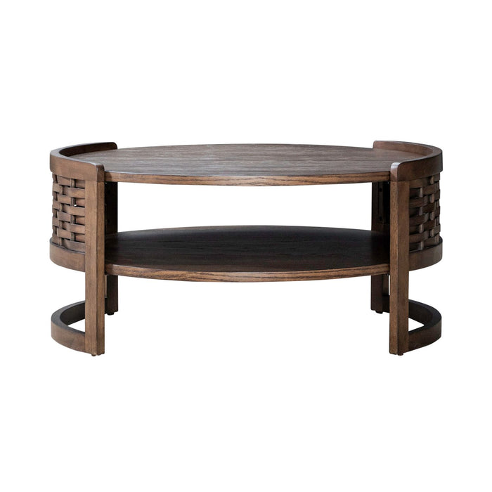 Warren Park Round Cocktail Table - Furniture 4 Less (Jacksonville, NC)