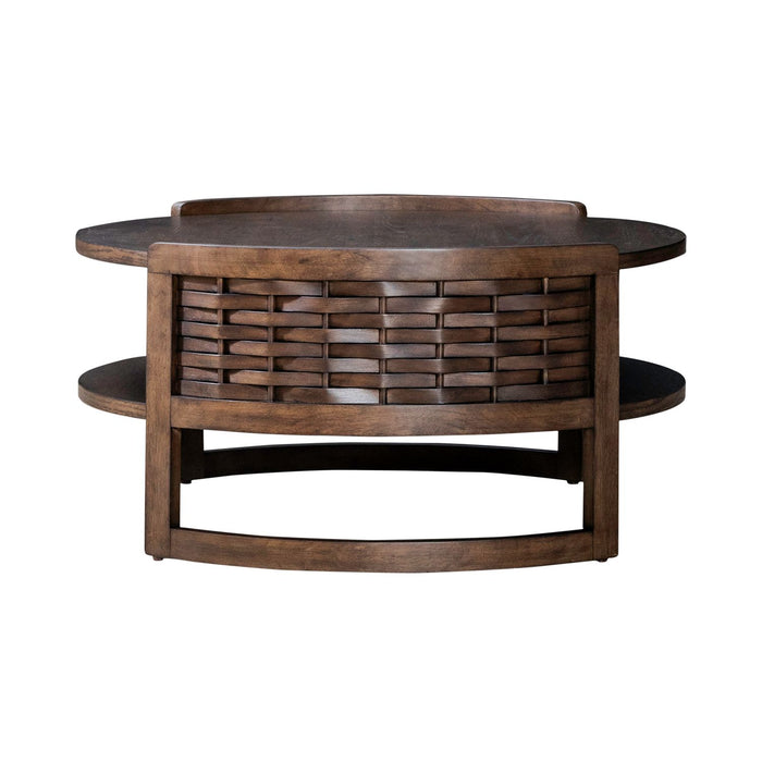 Warren Park Round Cocktail Table - Furniture 4 Less (Jacksonville, NC)