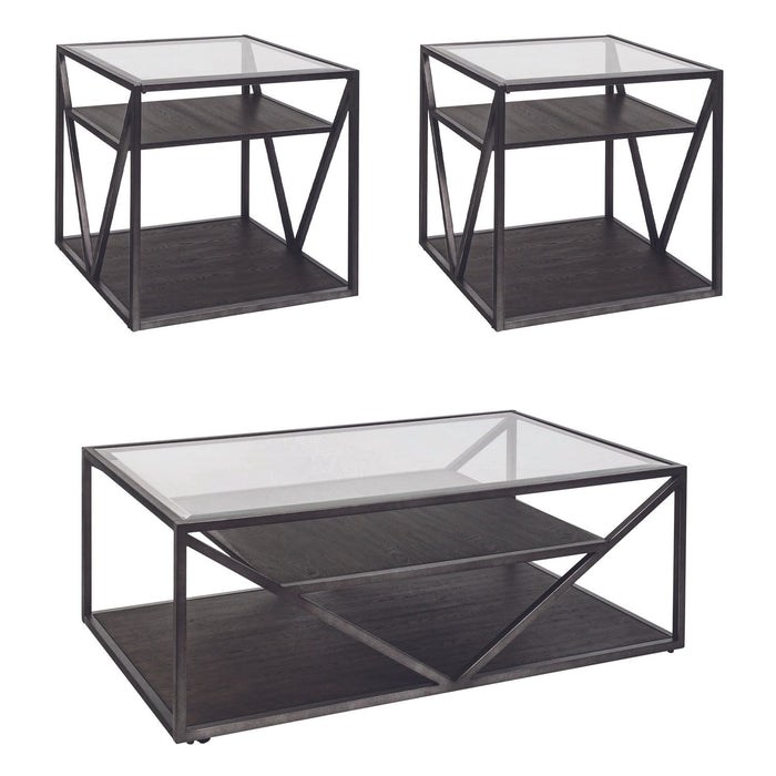 Arista 3 Piece Set (1-Cocktail 2-End Tables) - Furniture 4 Less (Jacksonville, NC)