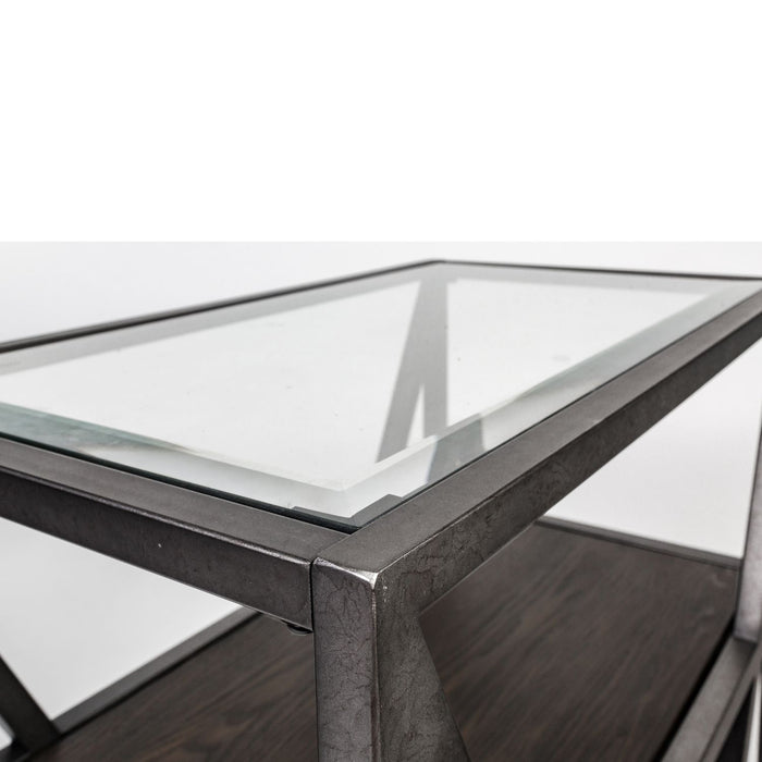 Arista Rectangular Cocktail Table in Cobblestone Brown - Furniture 4 Less (Jacksonville, NC)