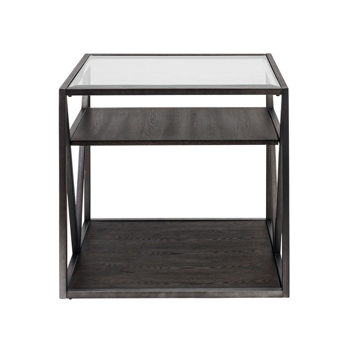 Arista End Table in Cobblestone Brown - Furniture 4 Less (Jacksonville, NC)