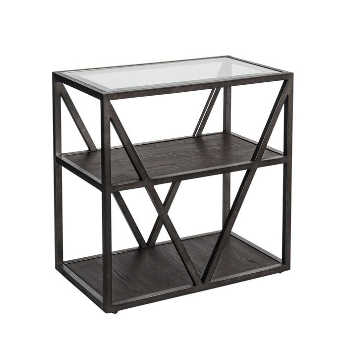 Arista Chair Side Table in Cobblestone Brown - Furniture 4 Less (Jacksonville, NC)