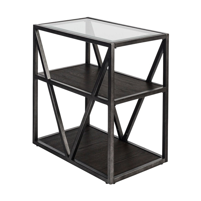 Arista Chair Side Table in Cobblestone Brown - Furniture 4 Less (Jacksonville, NC)