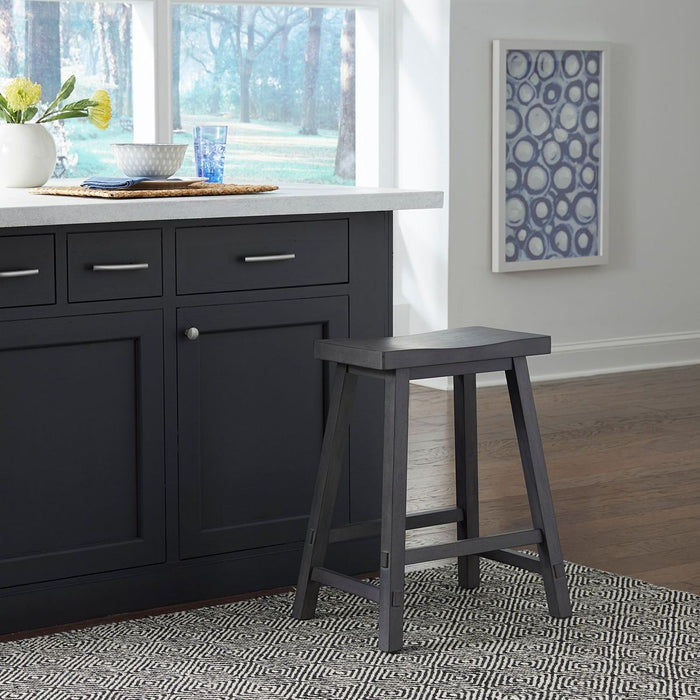 Liberty Furniture Creations II 30 Inch Sawhorse Barstool in Slate (Set of 2) - Furniture 4 Less (Jacksonville, NC)