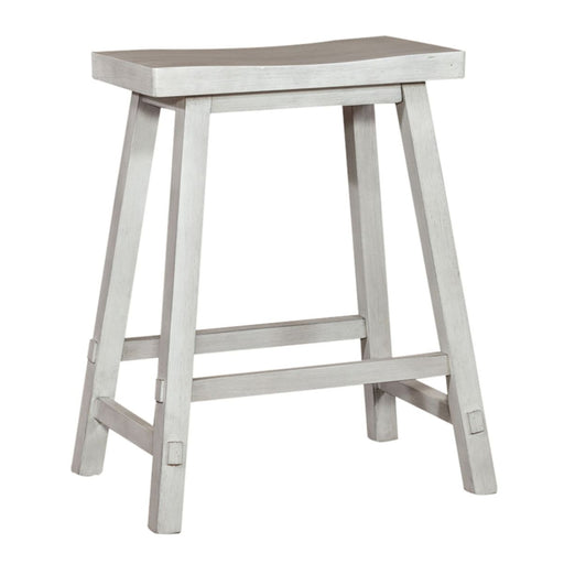Liberty Furniture Creations II 30 Inch Sawhorse Barstool in White (Set of 2) - Furniture 4 Less (Jacksonville, NC)