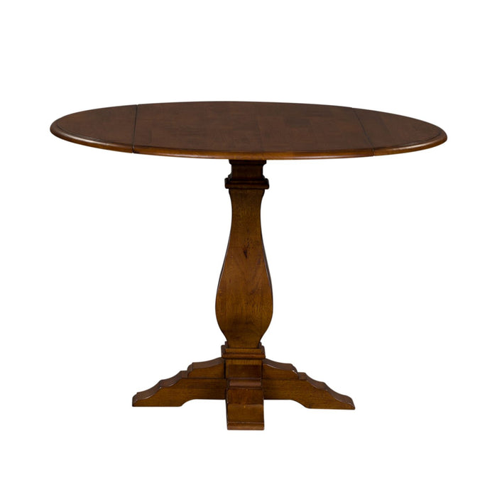 Creations Round Drop Leaf Table - Furniture 4 Less (Jacksonville, NC)