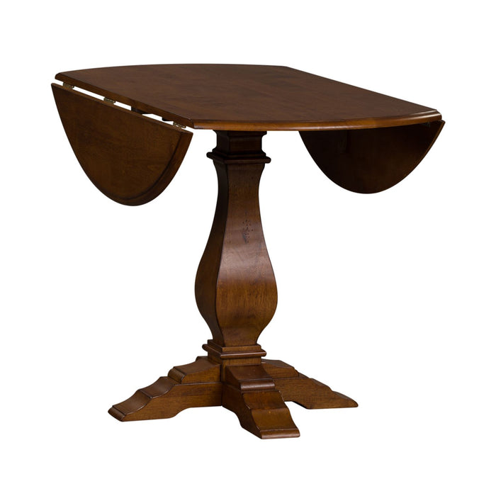 Creations Round Drop Leaf Table - Furniture 4 Less (Jacksonville, NC)