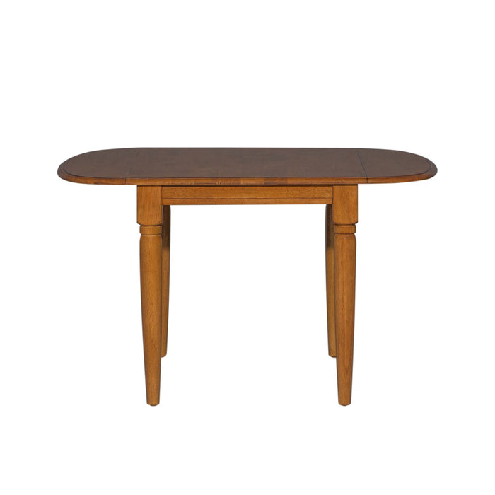 Creations II Drop Leaf Table in Tobacco Finish - Furniture 4 Less (Jacksonville, NC)
