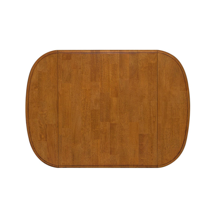 Creations II Drop Leaf Table in Tobacco Finish - Furniture 4 Less (Jacksonville, NC)