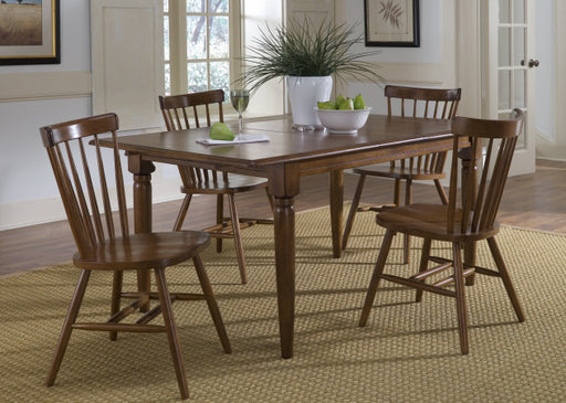 Liberty Furniture Creations II Butterfly Leaf Table in Tobacco Finish - Furniture 4 Less (Jacksonville, NC)