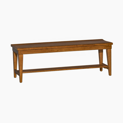 Hearthstone Bench in Rustic Oak - Furniture 4 Less (Jacksonville, NC)