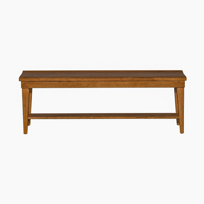 Hearthstone Bench in Rustic Oak - Furniture 4 Less (Jacksonville, NC)