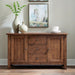 Liberty Furniture Hearthstone Buffet in Rustic Oak - Furniture 4 Less (Jacksonville, NC)