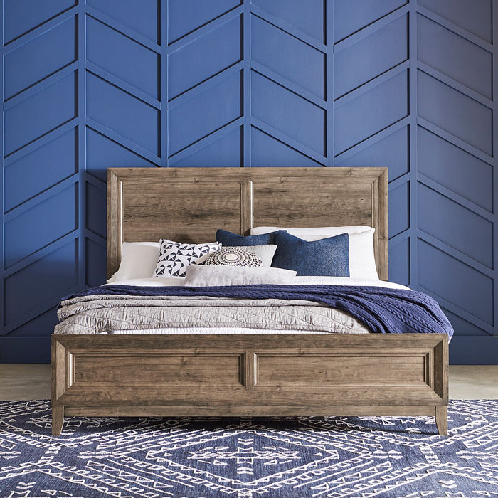 Ridgecrest King California Panel Bed, Dresser & Mirror - Furniture 4 Less (Jacksonville, NC)