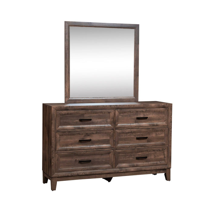 Ridgecrest Queen Panel Bed, Dresser & Mirror - Furniture 4 Less (Jacksonville, NC)