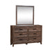 Ridgecrest Queen Panel Bed, Dresser & Mirror, Night Stand - Furniture 4 Less (Jacksonville, NC)