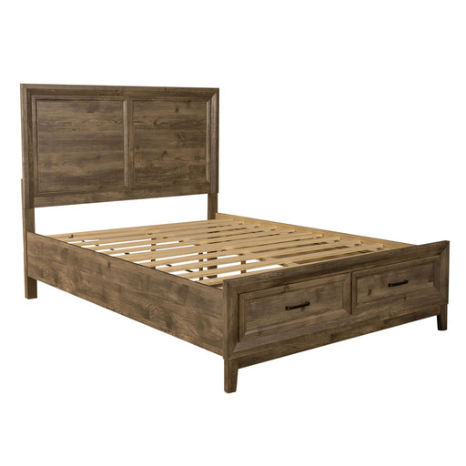 Ridgecrest Queen Storage Bed, Dresser & Mirror - Furniture 4 Less (Jacksonville, NC)