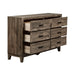 Ridgecrest 6 Drawer Dresser in Cobblestone - Furniture 4 Less (Jacksonville, NC)