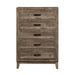 Ridgecrest 5 Drawer Chest in Cobblestone - Furniture 4 Less (Jacksonville, NC)