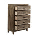 Ridgecrest 5 Drawer Chest in Cobblestone - Furniture 4 Less (Jacksonville, NC)