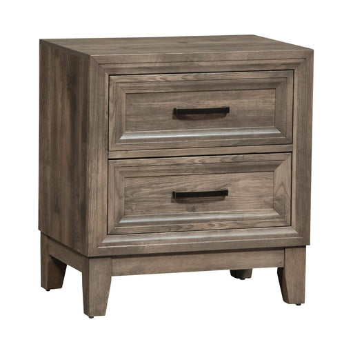 Ridgecrest 2 Drawer Nightstand in Cobblestone - Furniture 4 Less (Jacksonville, NC)