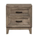 Ridgecrest 2 Drawer Nightstand in Cobblestone - Furniture 4 Less (Jacksonville, NC)