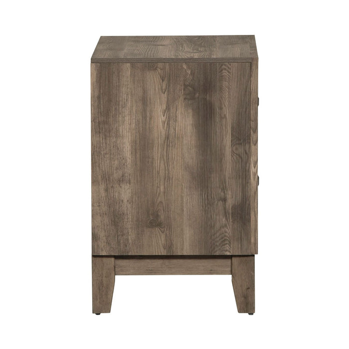 Ridgecrest 2 Drawer Nightstand in Cobblestone - Furniture 4 Less (Jacksonville, NC)