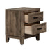 Ridgecrest 2 Drawer Nightstand in Cobblestone - Furniture 4 Less (Jacksonville, NC)