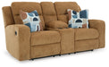 Kanlow Reclining Loveseat with Console - Furniture 4 Less (Jacksonville, NC)