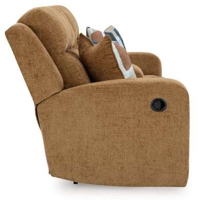 Kanlow Reclining Loveseat with Console - Furniture 4 Less (Jacksonville, NC)