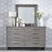 Liberty Furniture Modern Farmhouse Mirror in Dusty Charcoal - Furniture 4 Less (Jacksonville, NC)