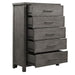 Liberty Furniture Modern Farmhouse Drawer Chest in Dusty Charcoal - Furniture 4 Less (Jacksonville, NC)