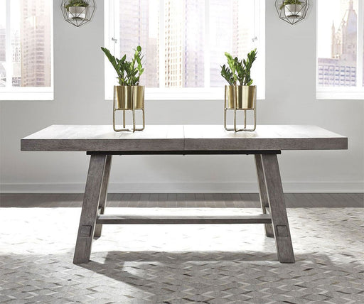 Liberty Furniture Modern Farmhouse Trestle Dining Table in Dusty Charcoal 406-P4860 - Furniture 4 Less (Jacksonville, NC)