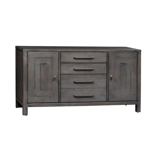 Modern Farmhouse Credenza in Dusty Charcoal - Furniture 4 Less (Jacksonville, NC)