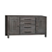 Modern Farmhouse Credenza in Dusty Charcoal - Furniture 4 Less (Jacksonville, NC)