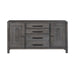 Modern Farmhouse Credenza in Dusty Charcoal - Furniture 4 Less (Jacksonville, NC)